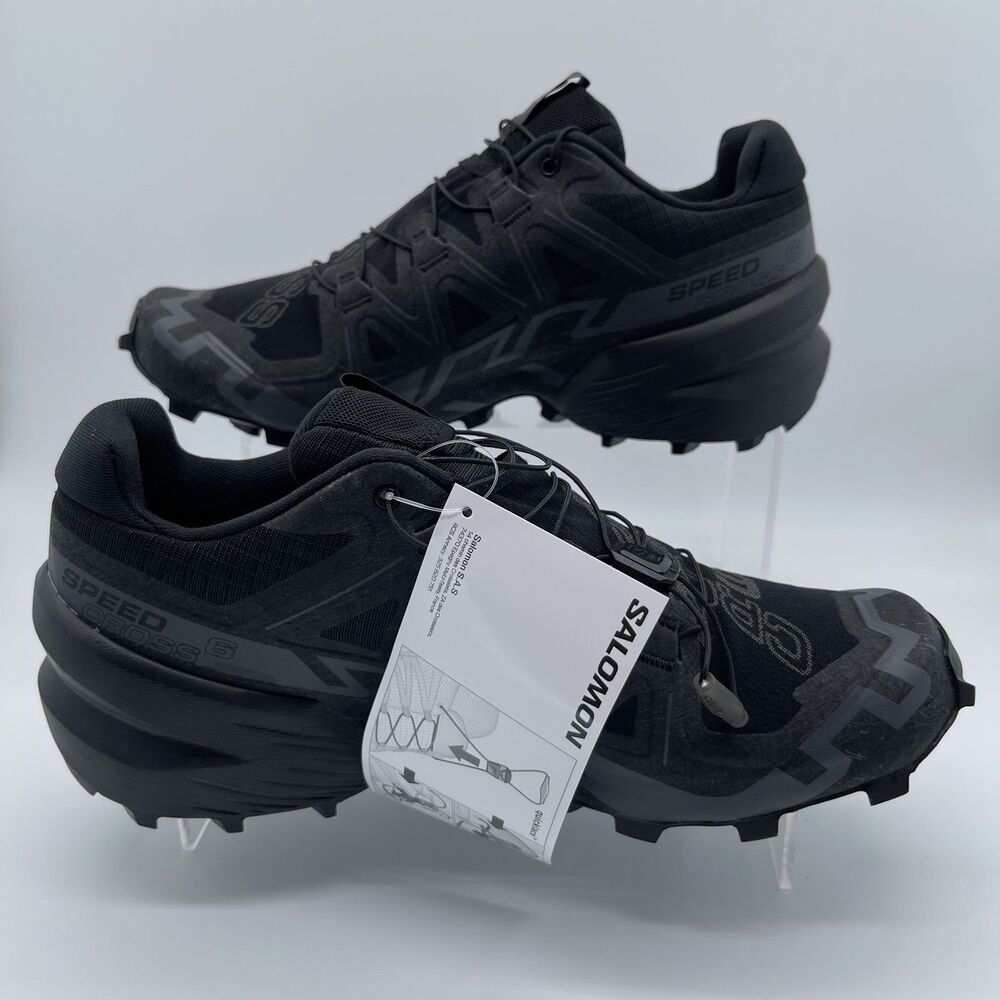 Salomon Speedcross 6 Black Shoe | 417428 27 V0 | Womens US 8.5 | NEW